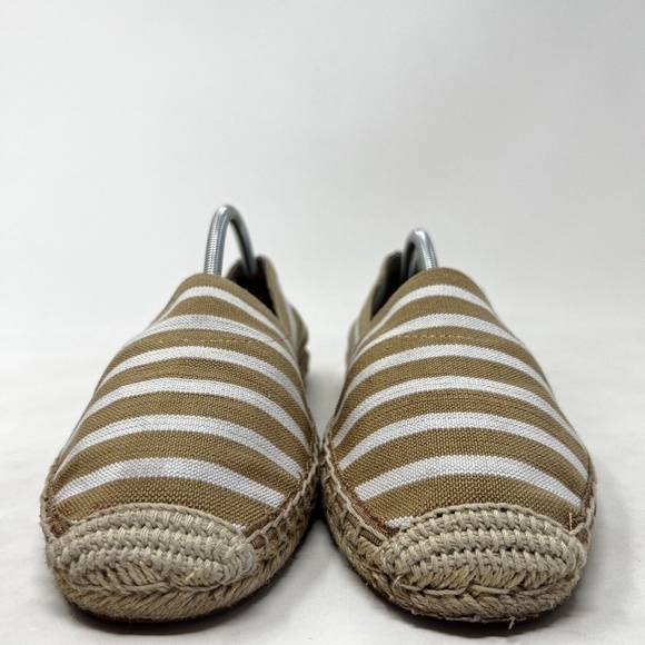 Vionic Valeri Espadrille Flats Sand Stripe Stretch Slip On Shoes Size 8.5 - Picture 3 of 12